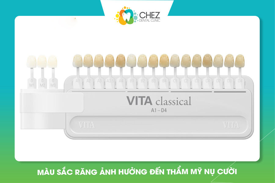 màu sắc ảnh hưởng đến thẩm mỹ thiết kế nụ cười